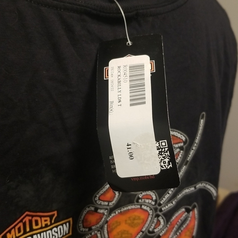 Harley-Davidson NWT Rockabilly Tee Maine Lobster Motif Size  X Large Womens - Picture 5 of 8